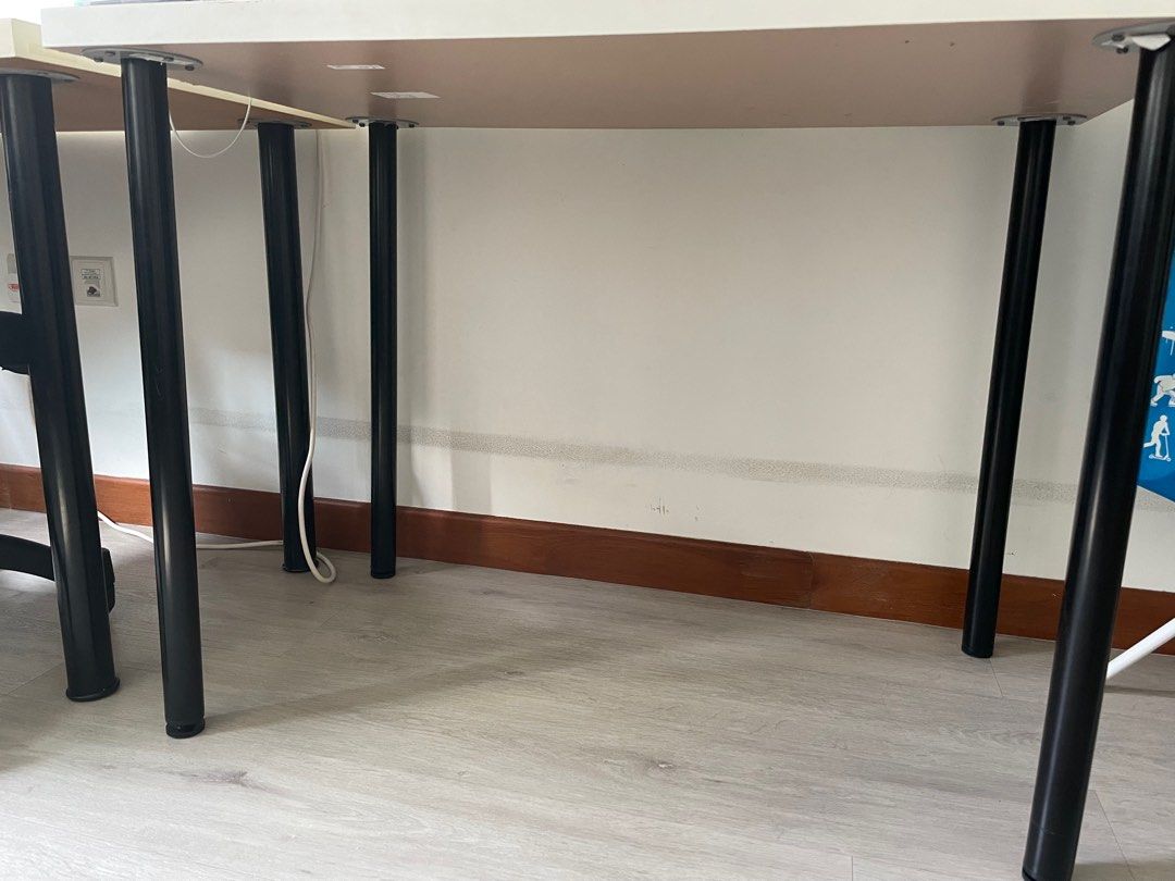 Ikea study table legs, Furniture & Home Living, Furniture, Tables