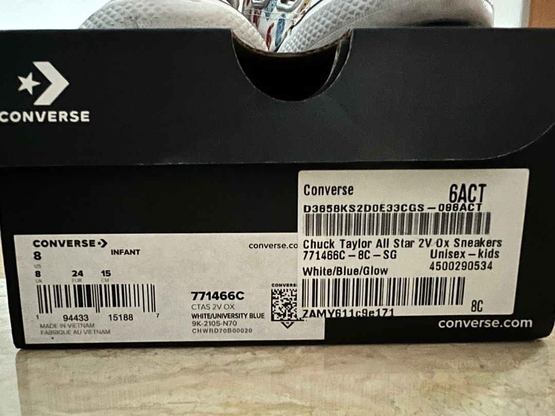 Infant Converse Shoes size 8, Babies & Kids, Babies & Kids ...