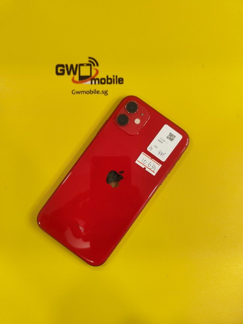 IPHONE 11 64GB RED 10639, Mobile Phones & Gadgets, Mobile Phones