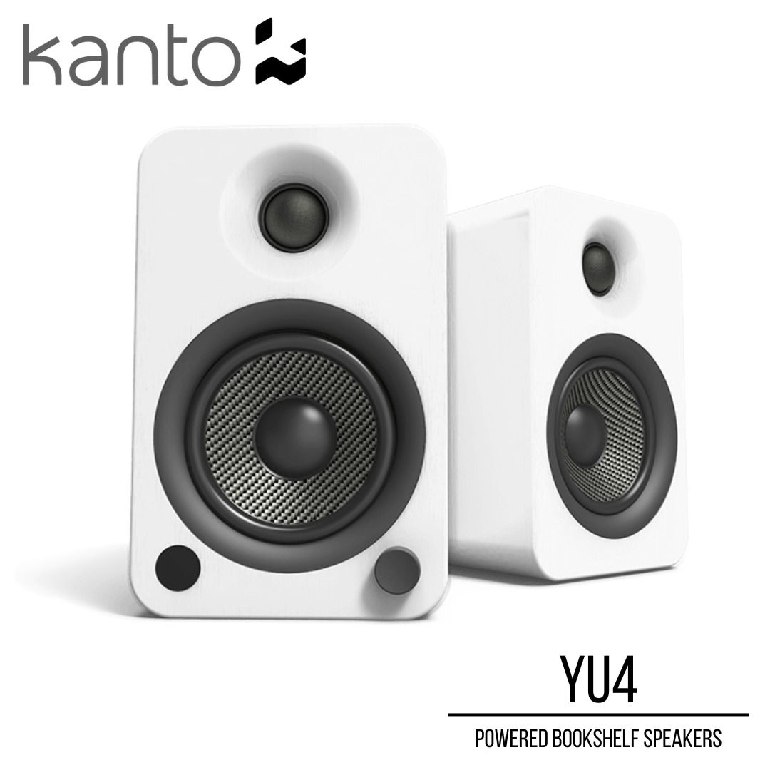 Kanto YU4 Powered Bookshelf Speakers with BuiltIn Bluetooth Pair