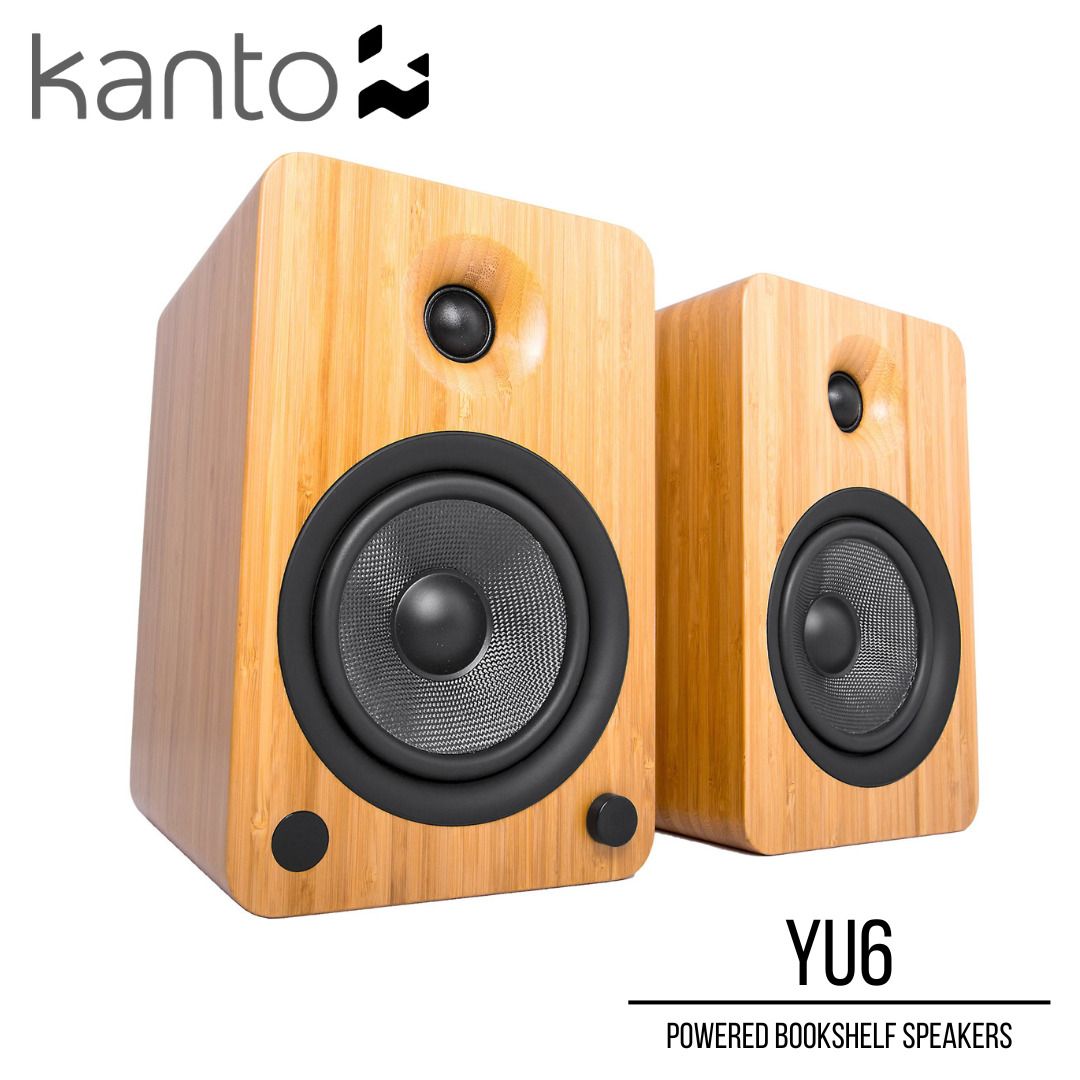 Kanto YU6 Powered Bookshelf Speakers with BuiltIn Bluetooth Pair