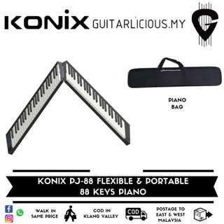 KONIX Foldable 88 Keys Digital Piano with Built in Speaker Bag