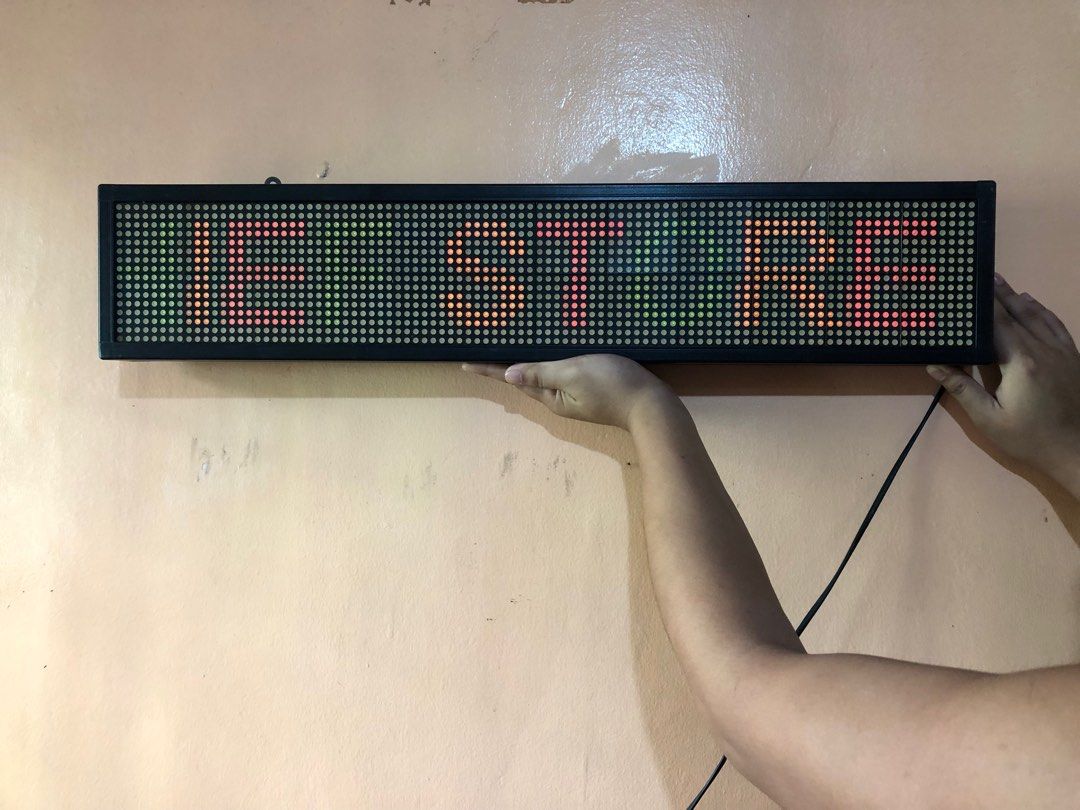 LED DISPLAY BOARD (Category: Office & Business Technology) located in Caloocan City. Submitted by nutellarie (Listing ID 1198504073, Image 2). Description: NO ISSUE RFS: lipat bahay.