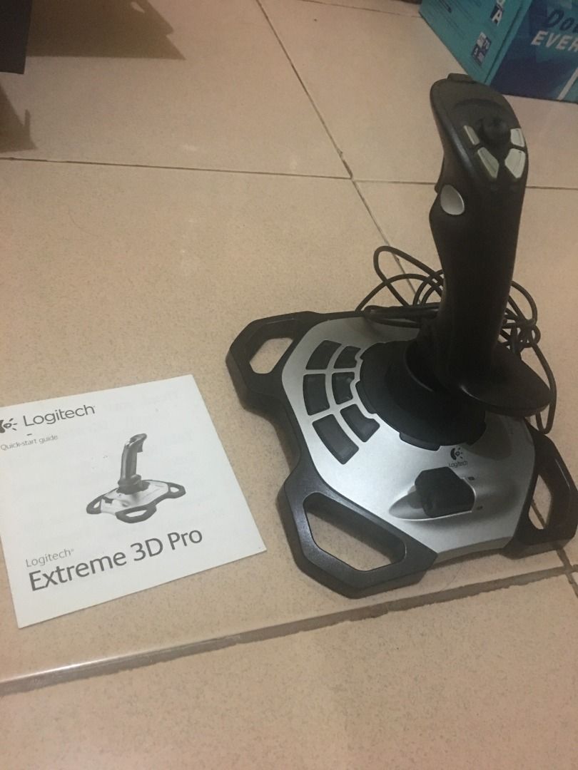 Logitech Extreme 3D Pro Precision Flightstick, Video Gaming, Gaming ...