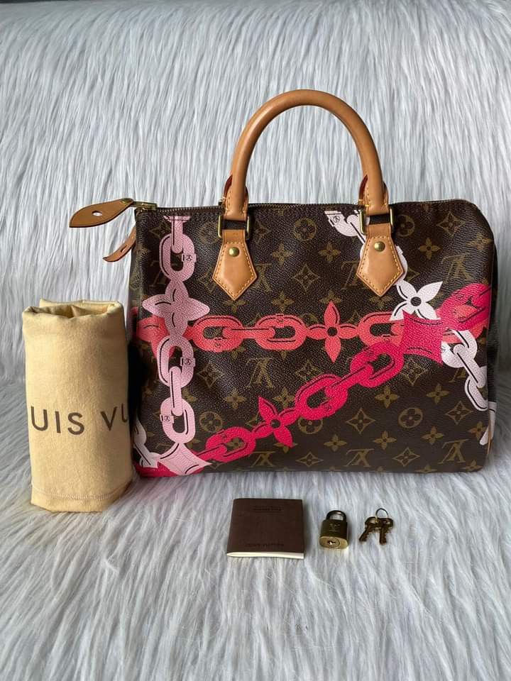 Louis Vuitton Limited Edition Damier Azur Tahitienne Neverfull MM Bag   Yoogis Closet