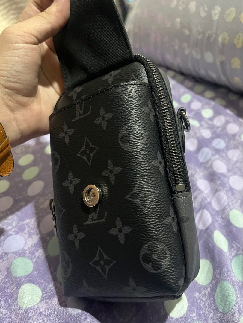 Louis Vuitton, Bags, Louis Vuitton Double Monogram Eclipse Phone Pouch  Black
