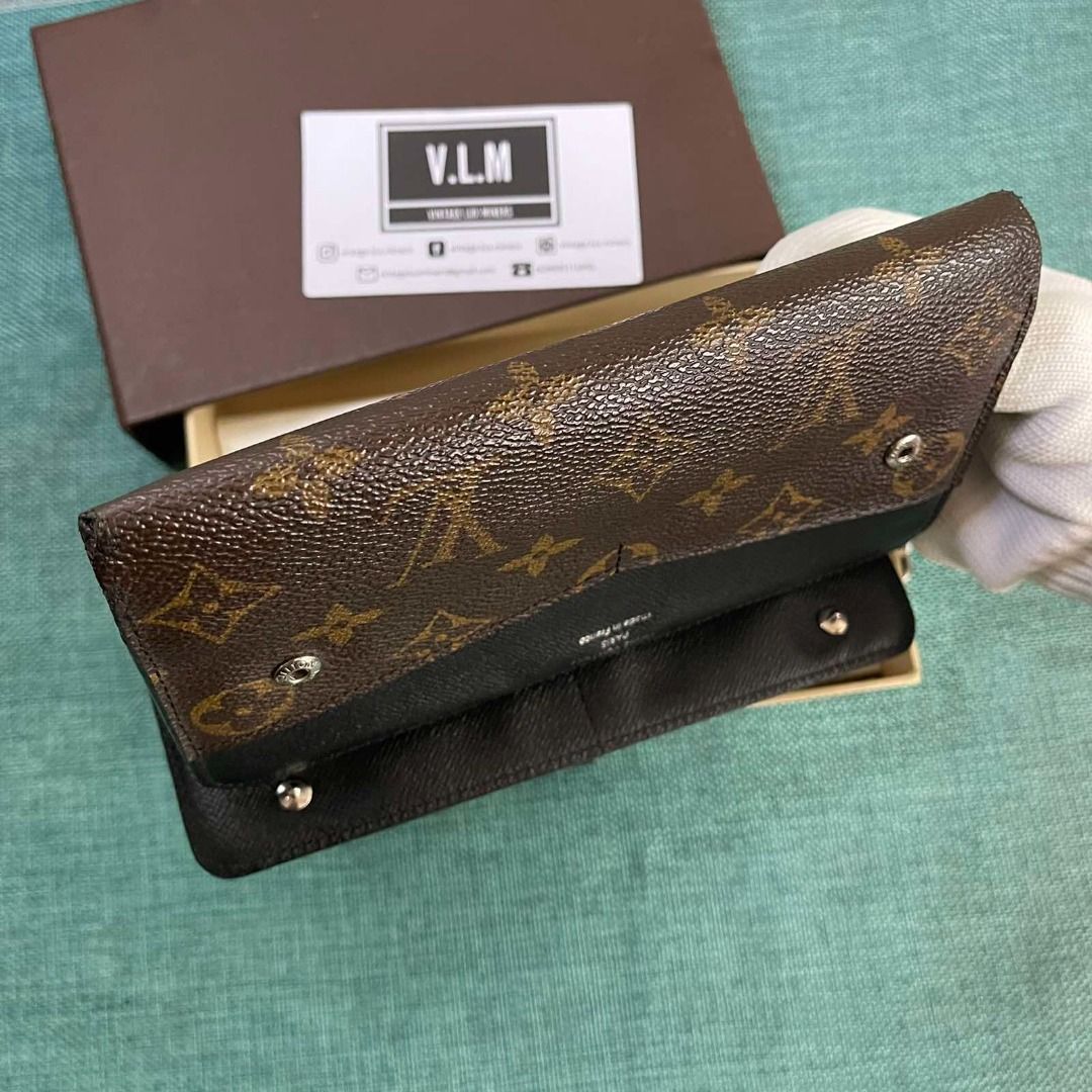 LOUIS VUITTON Louis Vuitton Monogram Macassar Portefeuille Thanon Bifold  Long Wallet M93800