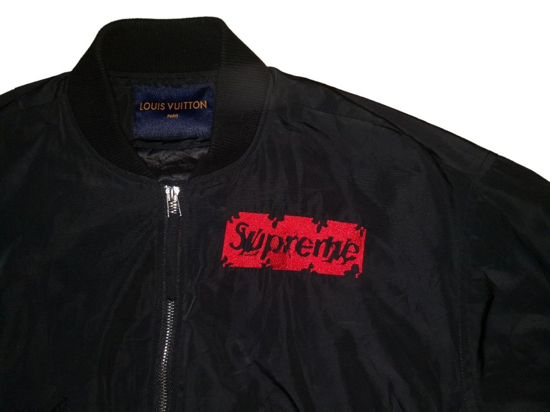 Louis Vuitton X Supreme Jacquard Denim N-3B Parka Size 52 Available For  Immediate Sale At Sotheby's