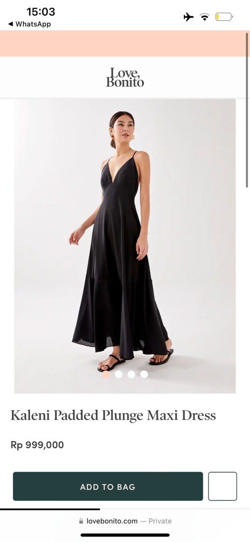 Buy Kaleni Padded Plunge Maxi Dress @ Love, Bonito, Shop Women's Fashion  Online