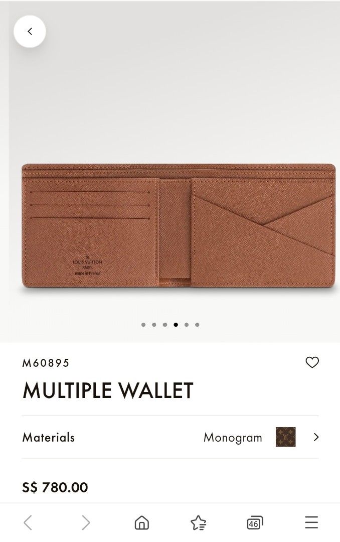 Louis-Vuitton-Monogram-Multiple-Bi-fold-Small-Wallet-M60895