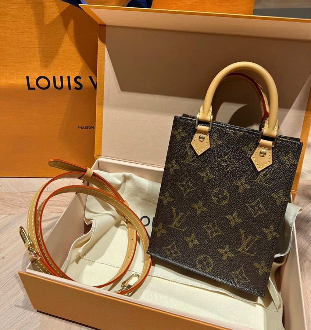 Louis Vuitton Petit Sac Plat, Luxury, Bags & Wallets on Carousell