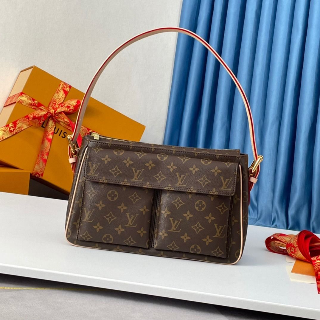Louis Vuitton manhattan GM, Luxury, Bags & Wallets on Carousell