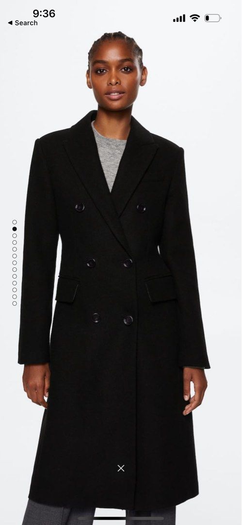 Tailored wool coat mango