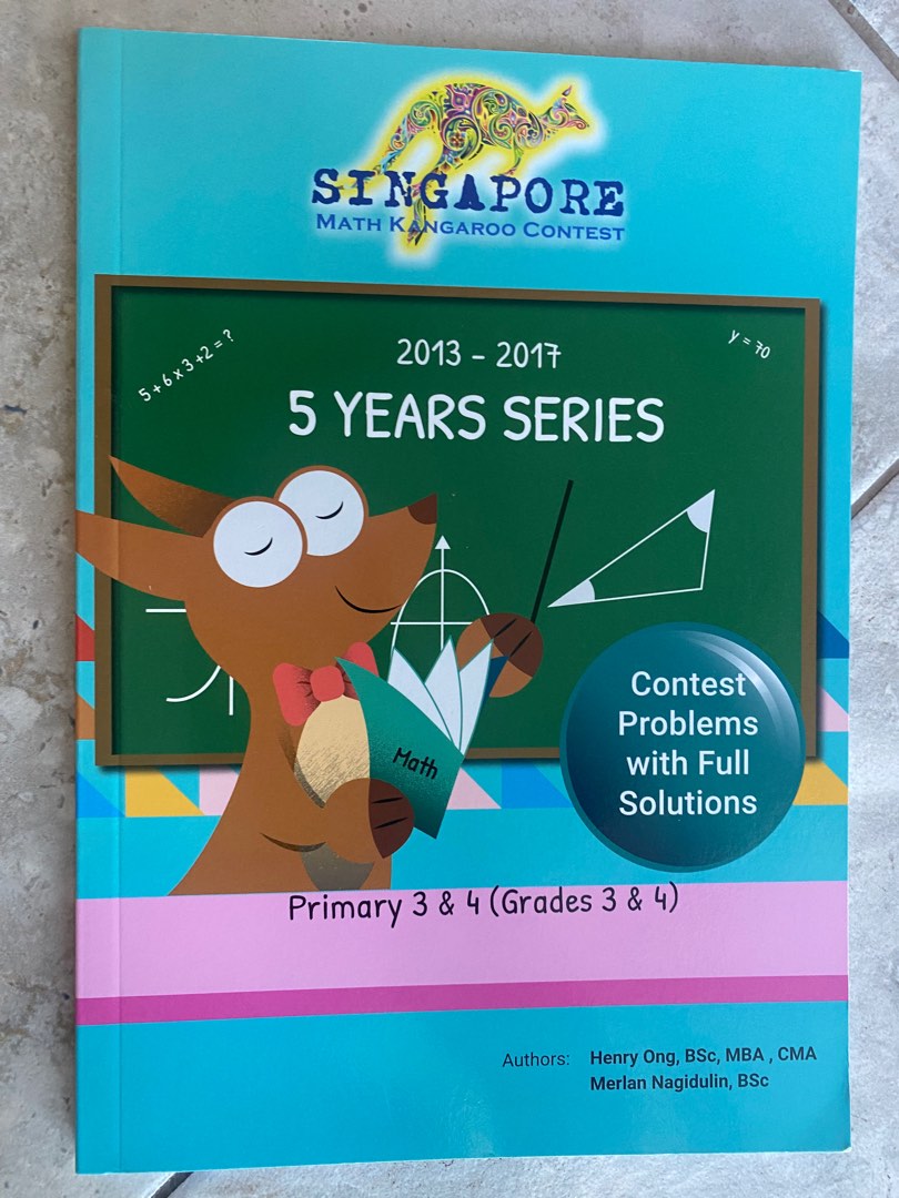 Math kangaroo contest 5 year series primary 34 grade 3 &4 20132017