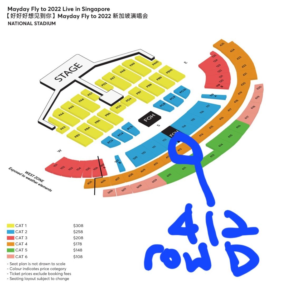 Mayday concert 2022 Singapore 3 Dec Sat, Tickets & Vouchers, Event