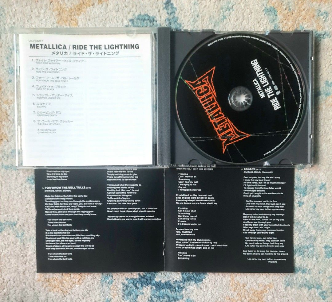 Ride The Lightning, Metallica CD