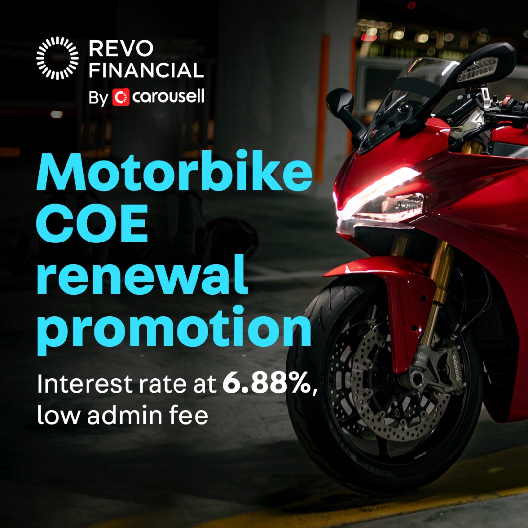 MOTORCYCLE COE RENEWAL LOAN PROMO, Motorcycles, Motorcycle Accessories