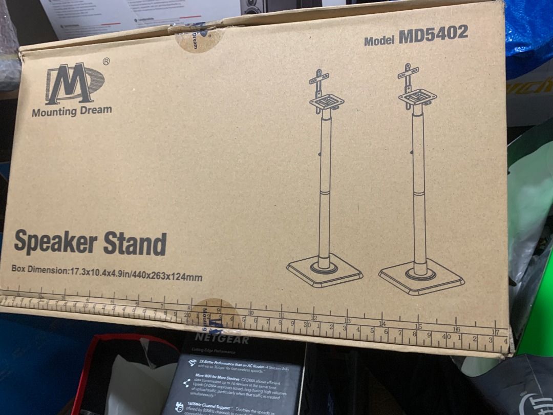 Mounting Dream Speaker Stands Height Adjustable for Satellite & Small