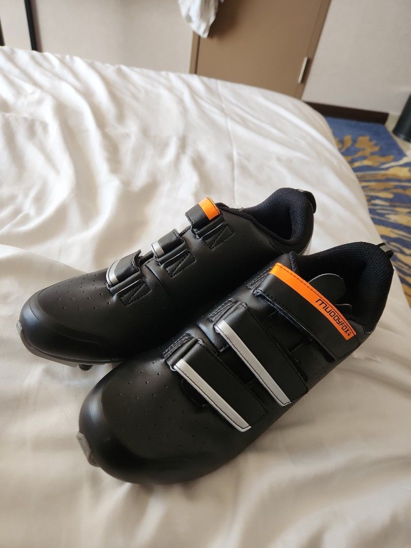 Muddyfox spd mtb shoes orange and black