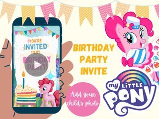 My Little Pony Birthday Party Invitation Video (with personalization)
