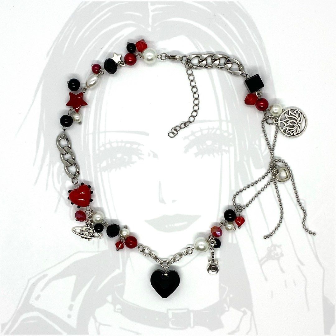 Elfen Lied エルフェンリート Nana anime Cabochon Necklace & Earrings Set