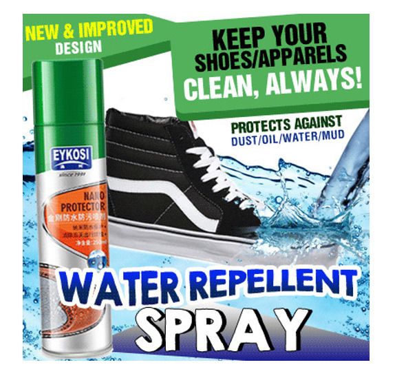Raincoat store waterproofing spray