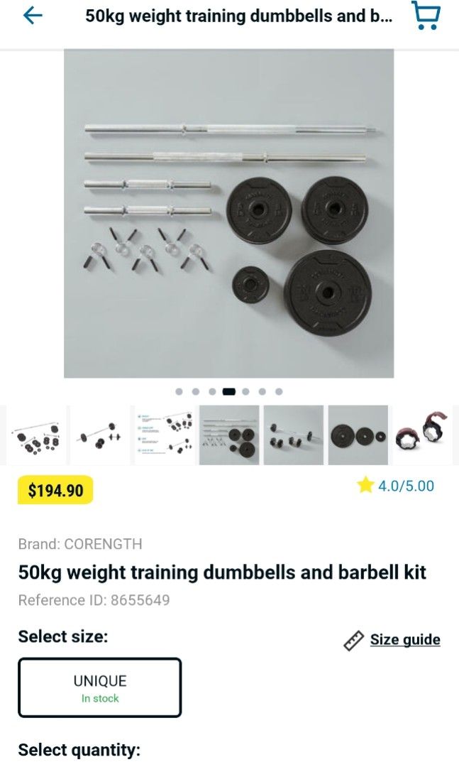 Gym home set 2025 50kg