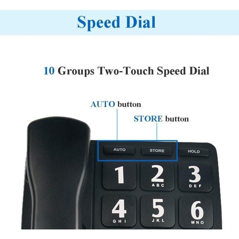 New Arrival! Amplified Big Button Landline Phones for Seniors Perfect