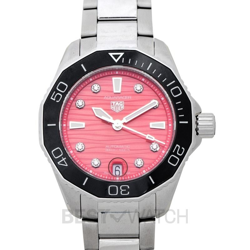 Ladies tag watch with pink face cheap