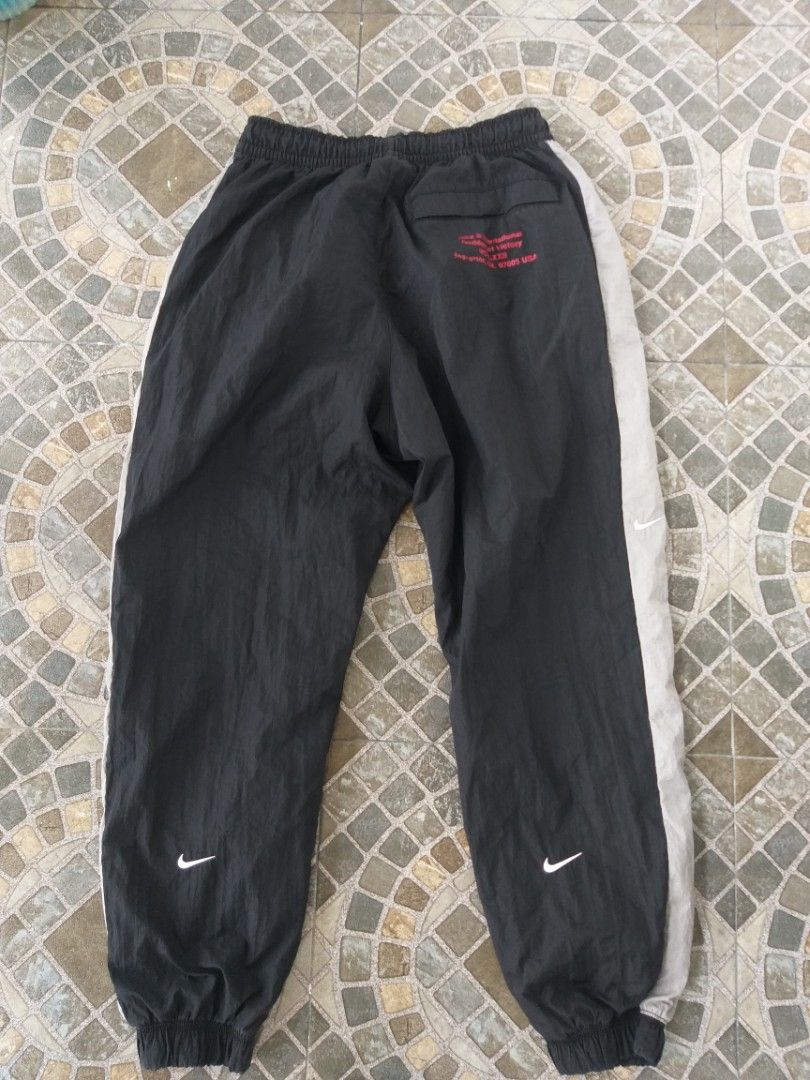 NIKE SPORTSWEAR SWOOSH WOVEN TROUSERS CJ4877-010 Black 