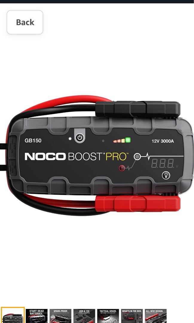 NOCO Boost Pro GB150 3000 Amp 12Volt UltraSafe Lithium Jump Starter
