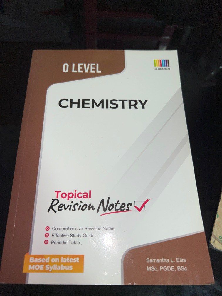 Topical Notes O Level Chemistry Topical Revision Notes, Hobbies & Toys, Books ...