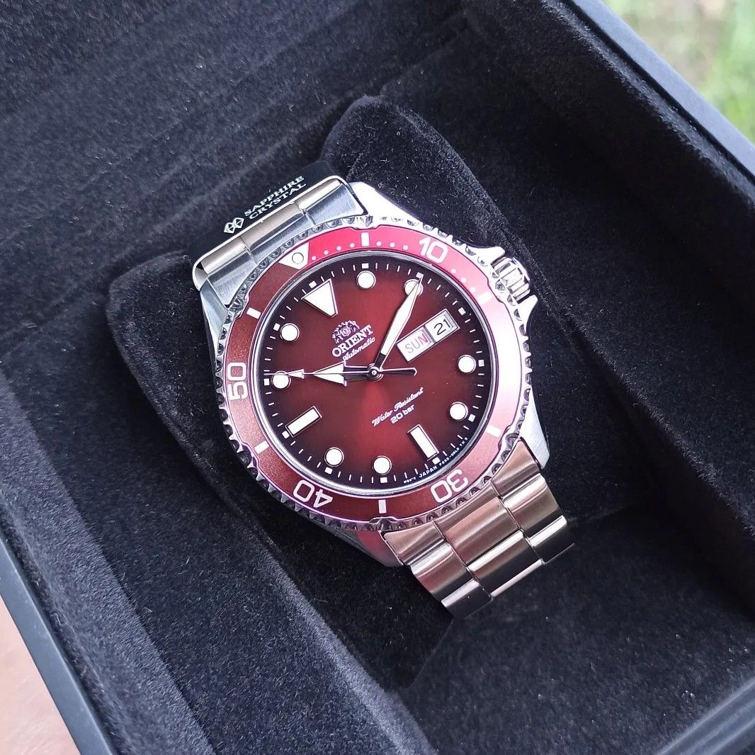 Orient kamasu maroon sales