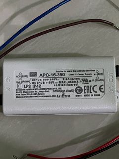 Original Meanwell APC-16-350 LED Driver