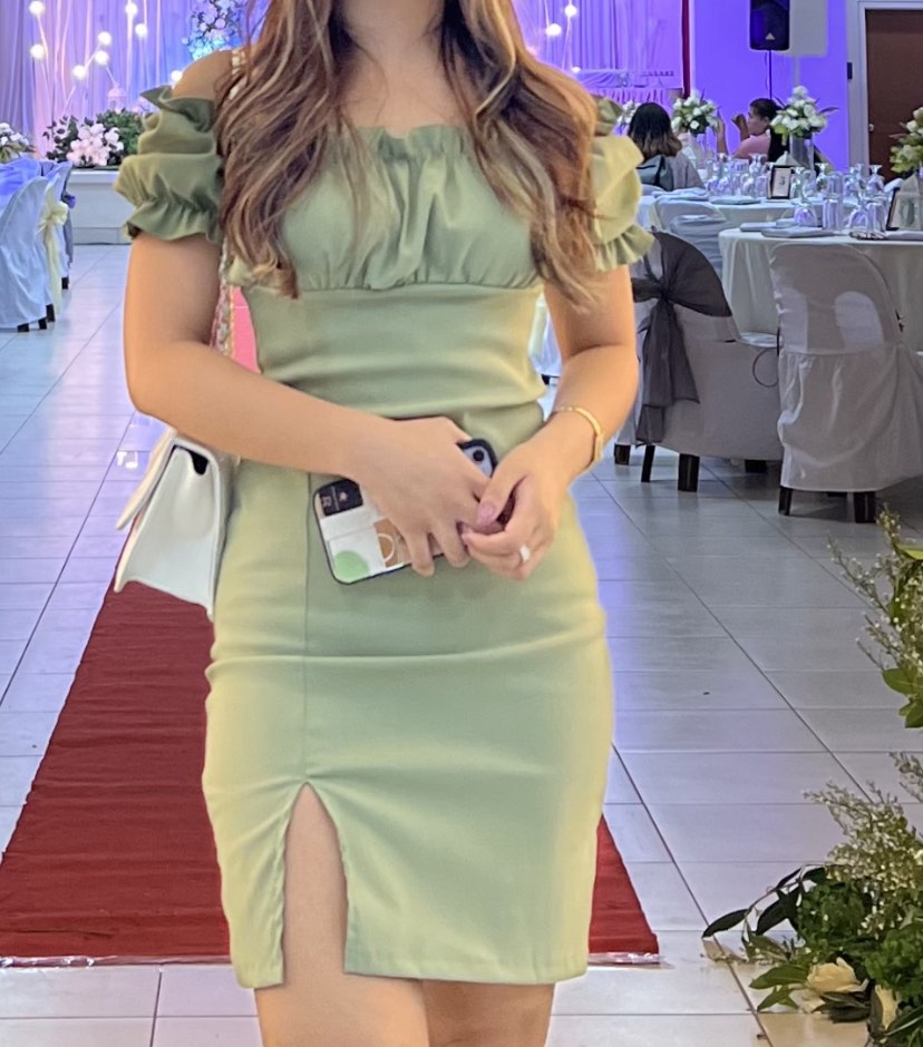 pastel green dress, Women's Fashion, Dresses & Sets, Dresses on Carousell