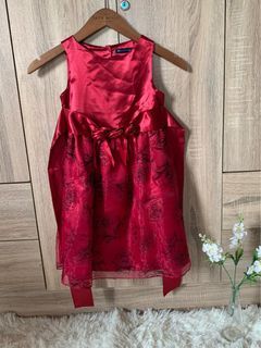 Periwinkle red gown dress