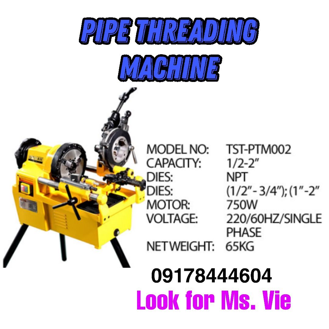 PIPE THREADING MACHINE, Commercial & Industrial, Construction Tools ...