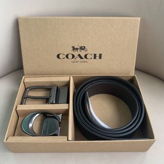 Promotion Original Coach Dual Buckle Belt Men
