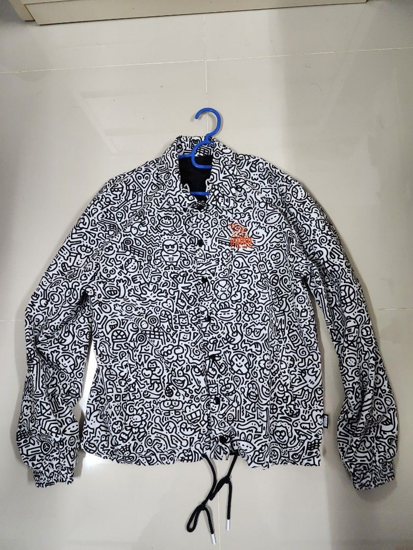 Puma x Mr Doodle Reversible Coach Jacket, Men's Fashion, Coats, Jackets