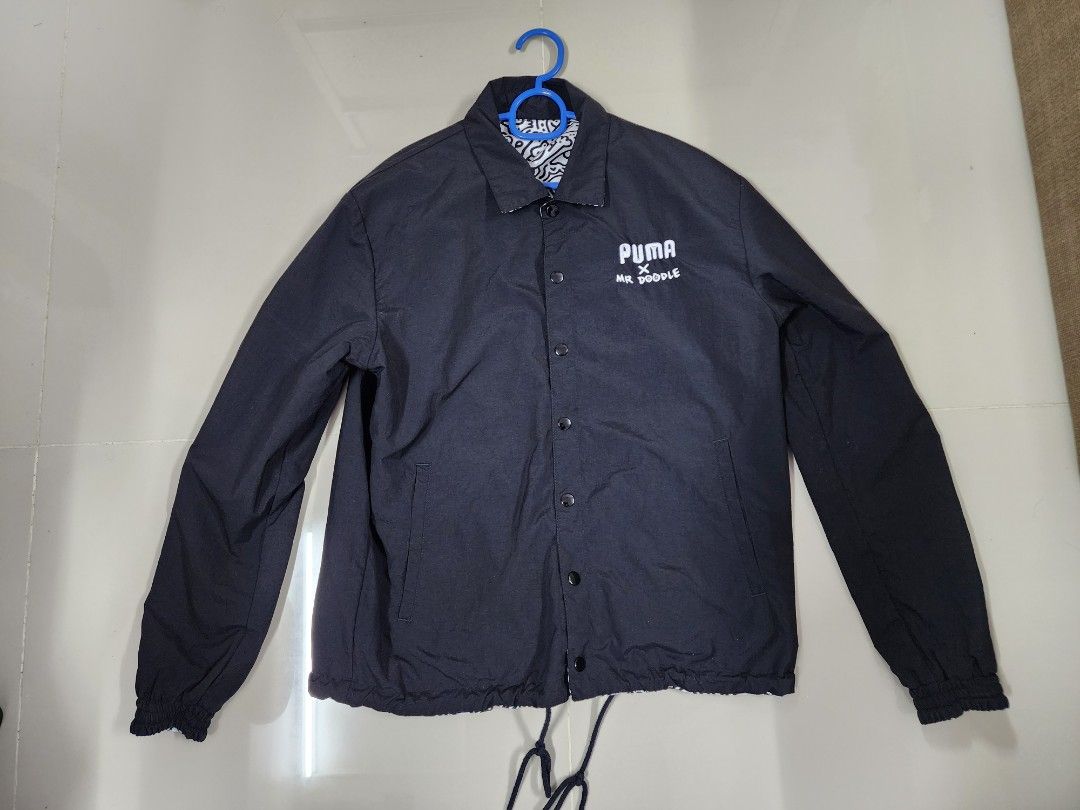 Puma x Mr Doodle Reversible Coach Jacket, Men's Fashion, Coats, Jackets