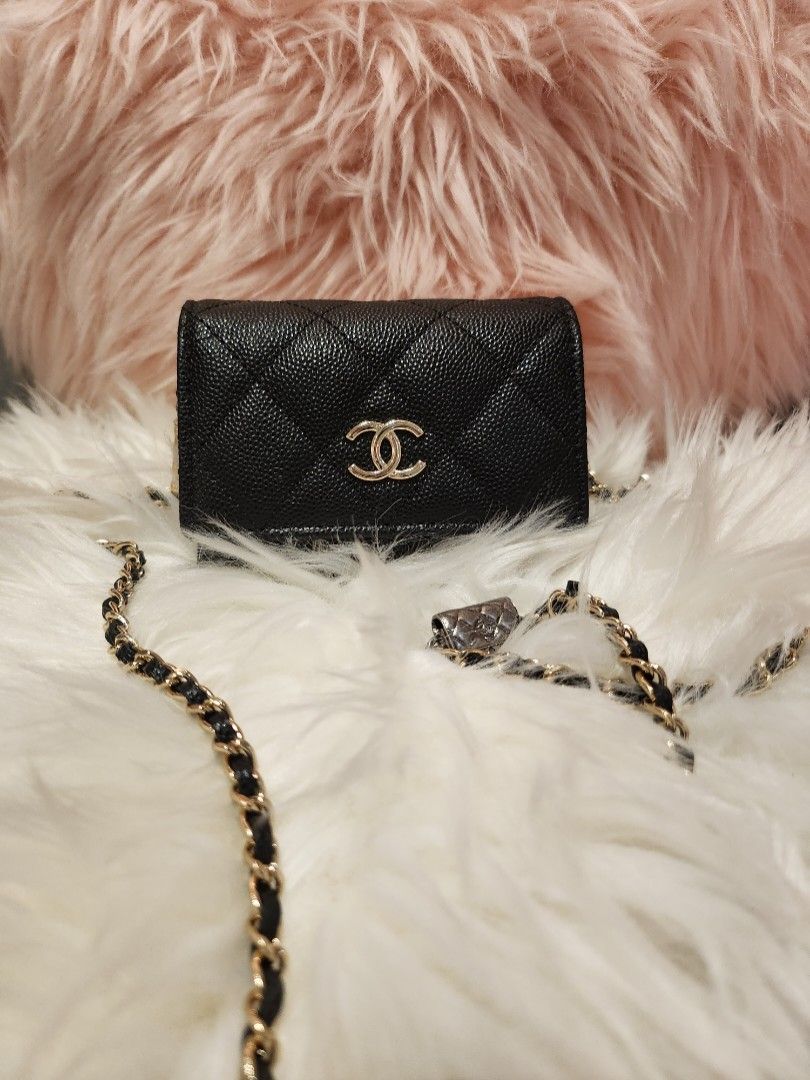 RARE Chanel Slg with multiple charms Mini purse on chain, Luxury