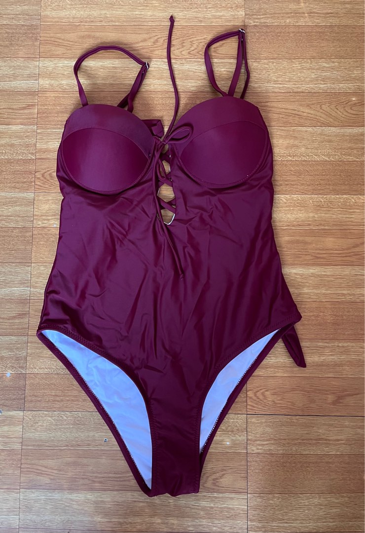 Red Swimsuit, Women's Fashion, Swimwear, Bikinis & Swimsuits on Carousell