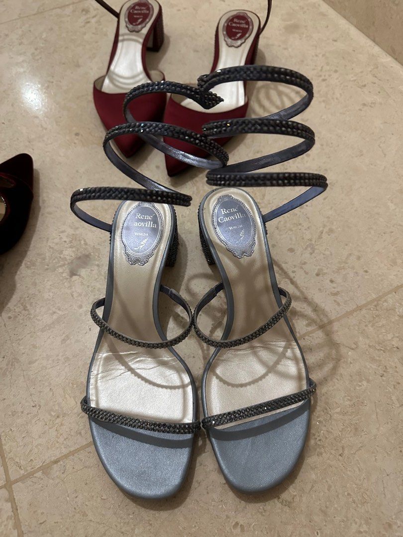 Rene Caovilla, Women's Fashion, Footwear, Flipflops and Slides on Carousell