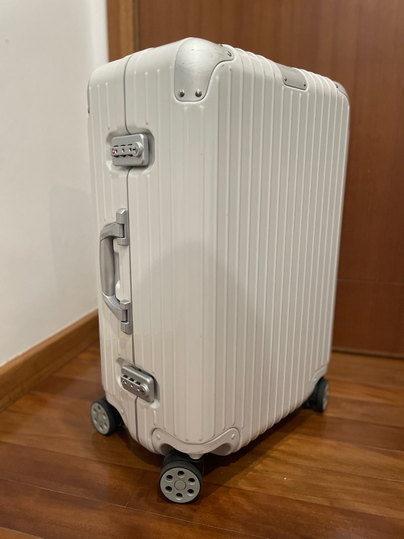 Rimowa Hybrid M White 62L, Hobbies & Toys, Travel, Luggage on Carousell