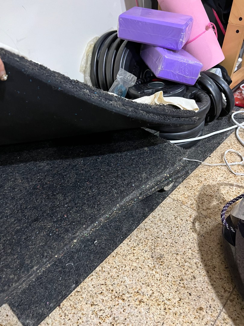 Rubber mats (home gym) x8, Sports Equipment, Exercise & Fitness