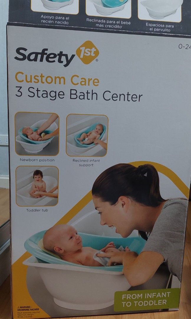 Safety 1st Custom Care Bath Tub (w/ free Bath Mat), Babies & Kids