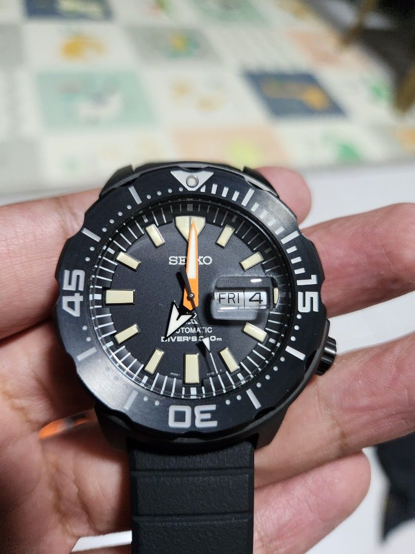 Seiko Black Monster Limited Edition SRPH13K1. Low serial number!!, Men's  Fashion, Watches & Accessories, Watches on Carousell