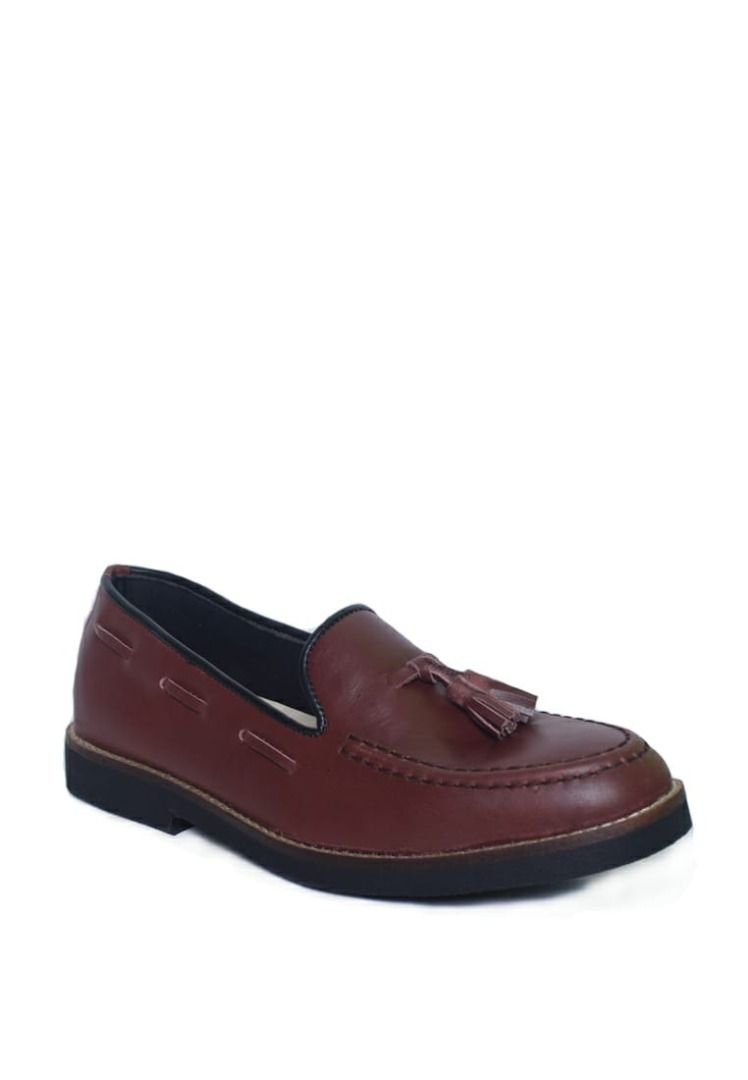 Sepatu Loafers Pria Original Toods Tasel Suede Black TotoSuryo x