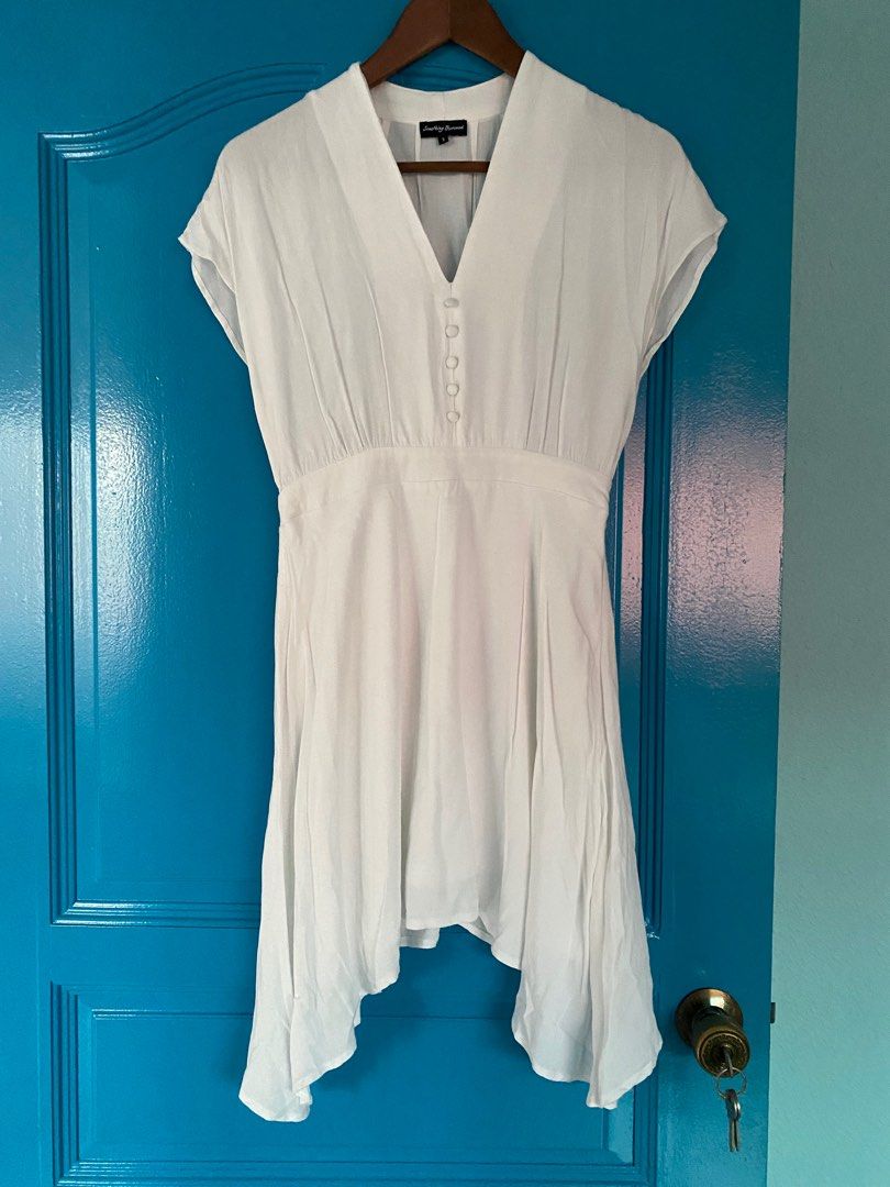 White short shop cotton dress
