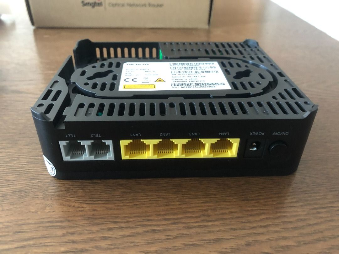 Singtel Optical Network Terminal + Mesh Router, Computers & Tech, Parts ...